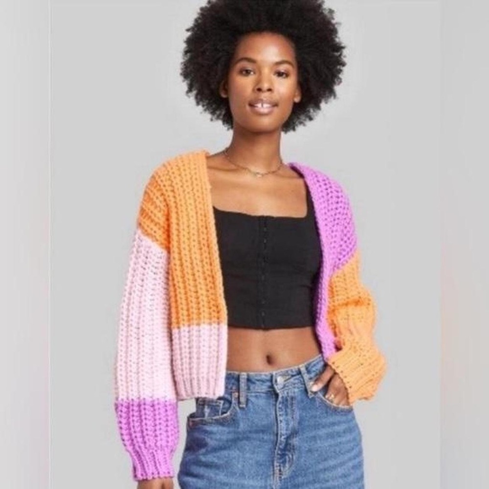 Wild Fable Chunky Knit Cardigan Size Small